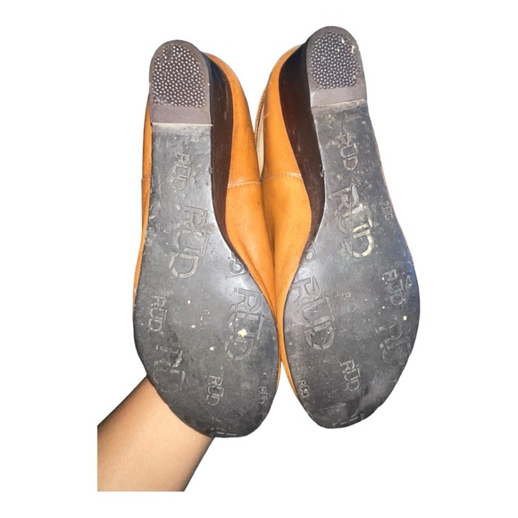 RUDSAK congac mid-calf wedge boot | size 38/7.5US | 1.5 inch heel - Picture 5 of 6